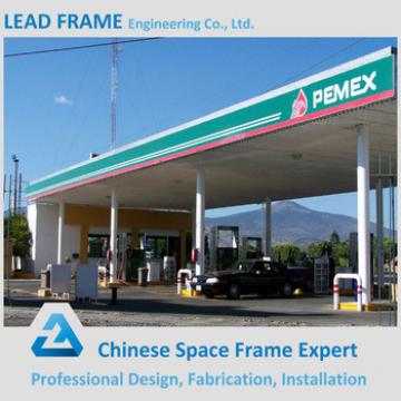 Hot sale prefab galvanized arch steel gas station building