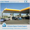 Cost of steel space frame flat roof gas station canopy