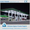 Arched Customized space frame design petrol station