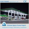 flexible customized design steel structure space frame for gas station canopy #1 small image