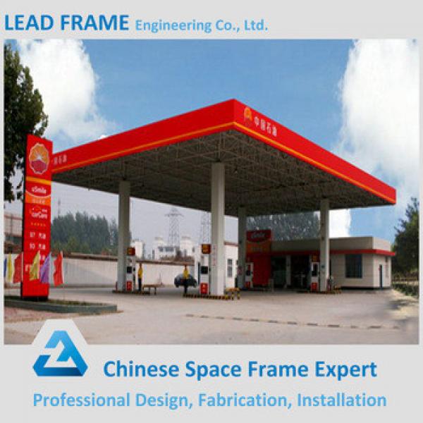 Prefab outdoor steel structure gas station construction from China #1 image