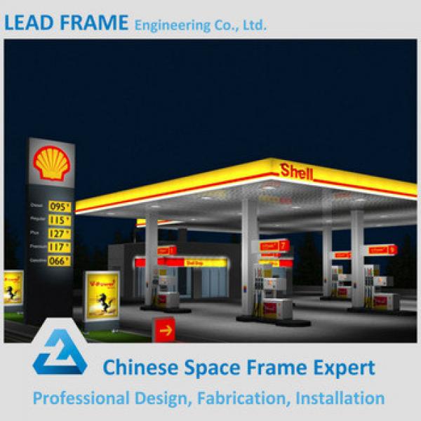 Professional Design steel structure space frame gas station canopy #1 image