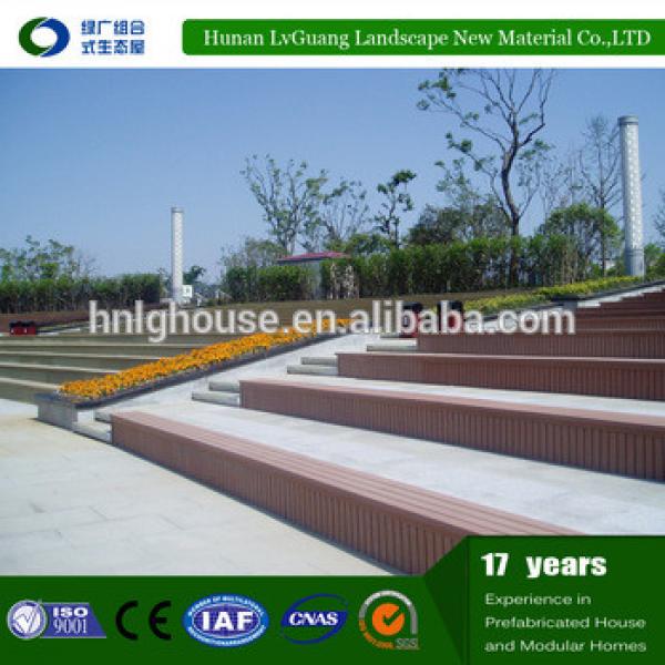 co-extrusion WPC decking colour mixing wood plastic composite park bench wpc decking prices #1 image